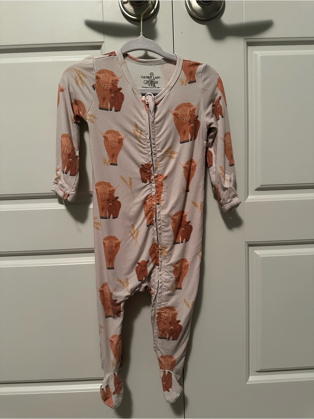 Caden Lane Highland cow jammies